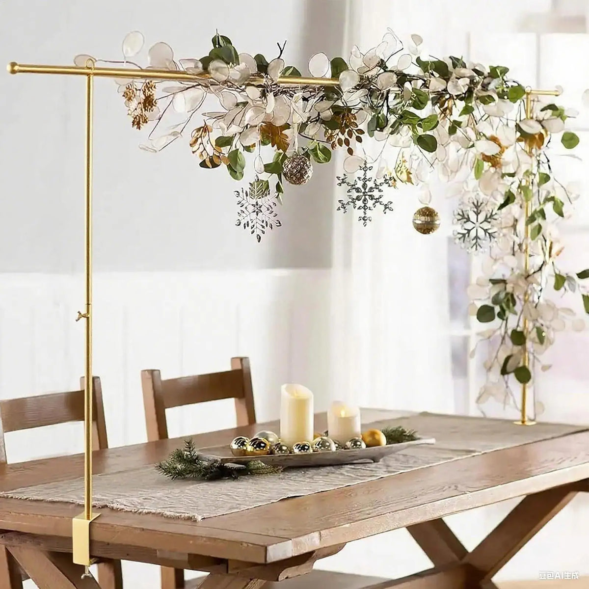 Adjustable Balloon Arch Stand with Table Clamps & Backdrop Rack Balloon Arch Stand Qme