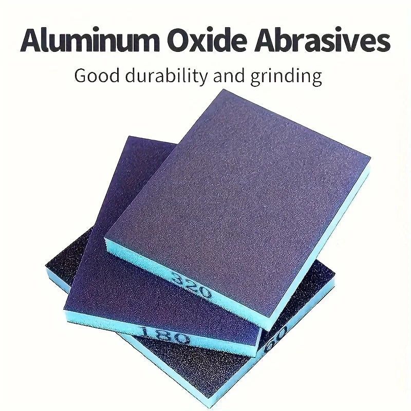 3-Piece Sanding Sponge Block Set – Coarse, Medium & Fine Grit Sanding Sponge Block Qme