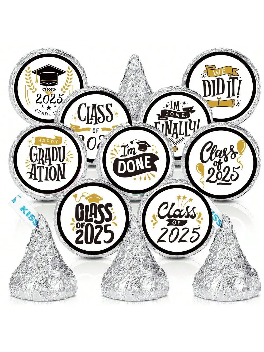 Graduation Party Sticker Labels – Candy & Food Decoration Party Sticker Labels Qme