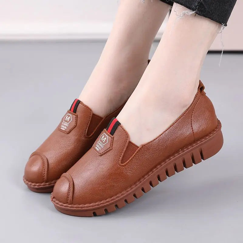 Women's Retro Floral Flat Loafers – Vintage Slip-On Moccasins Women's Flat Loafers Qst