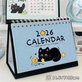 2026 Mini Desk Calendar – Cute Cat & Horse Design | Portable Mini Desk Calendar Qme Blue