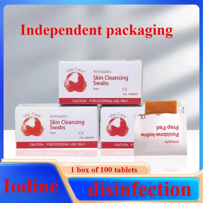 Portable Iodine Skin Disinfection Solution | Outdoor First Aid Skin Antiseptic Solution Qme