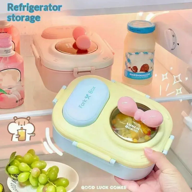 Cute Macaron Bento Box – Portable Lunch Container for Women Bento Lunch Box Qme