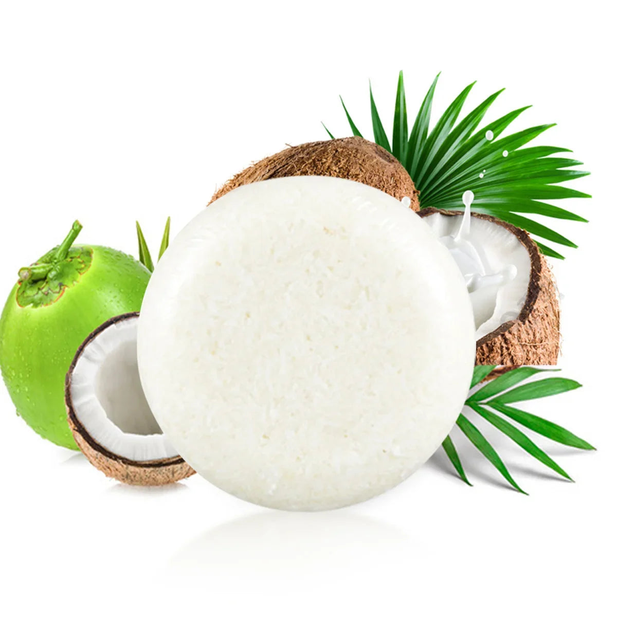Coconut Natural Fragrance Shampoo Bar | Moisturizing Hair Soap Shampoo Bar Soap Qme