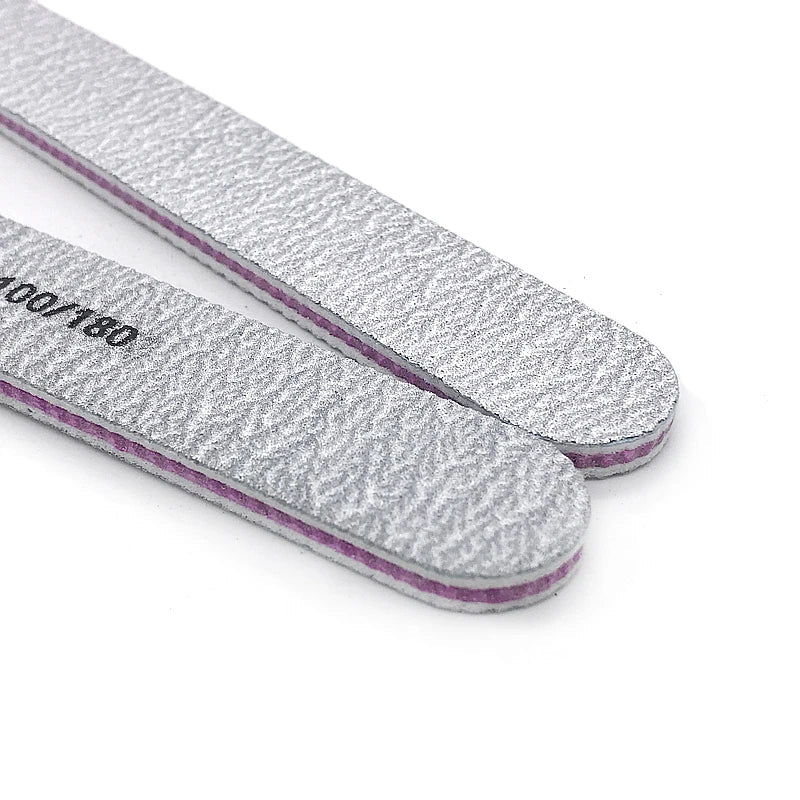 Professional Nail Files 100/180 Grit Manicure Pedicure Buffer Set Nail File Set Qme