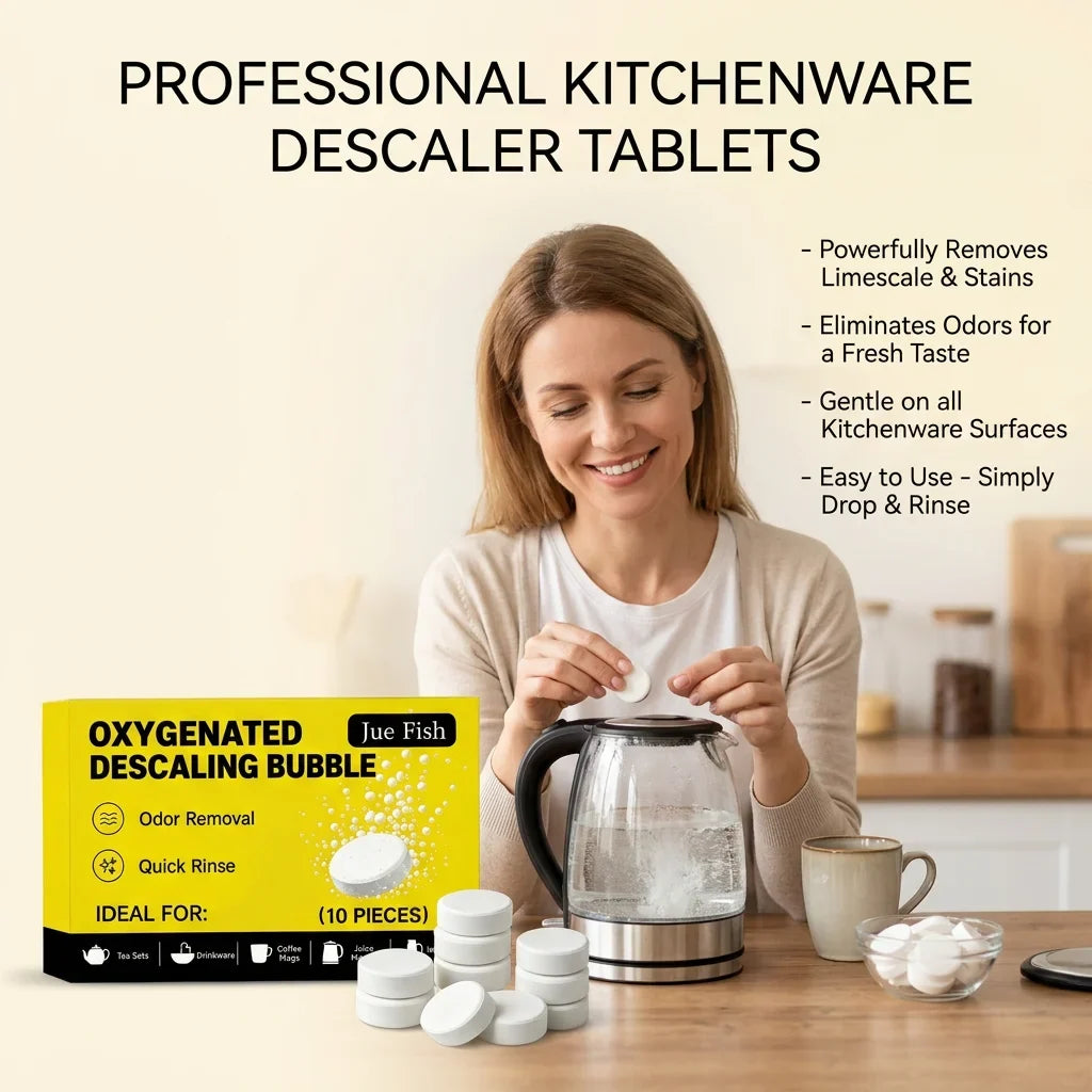 Oxygenated Descaling Bubble Tablets – Limescale Remover Descaling Tablets Qme