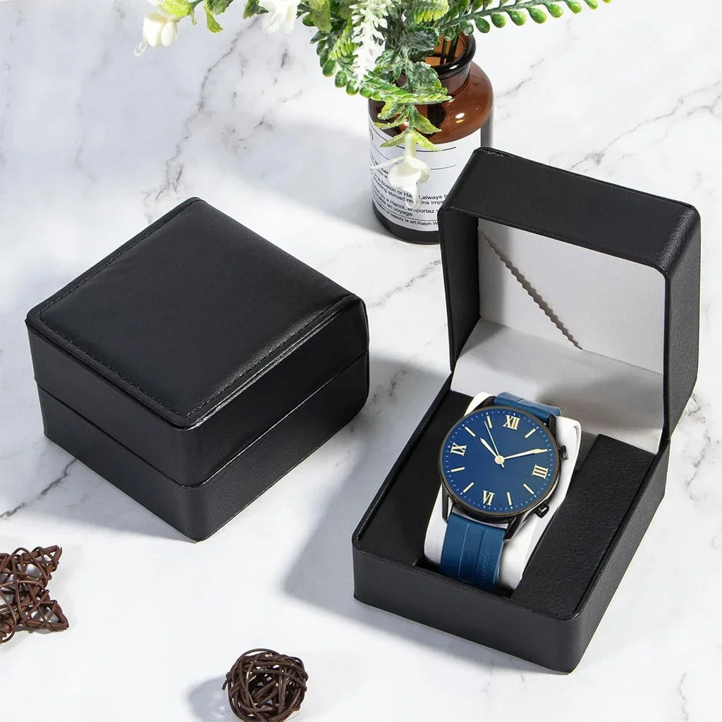 Single Watch Box PU Leather Pillow Display Case | 12 Colors Watch Display Case Qme