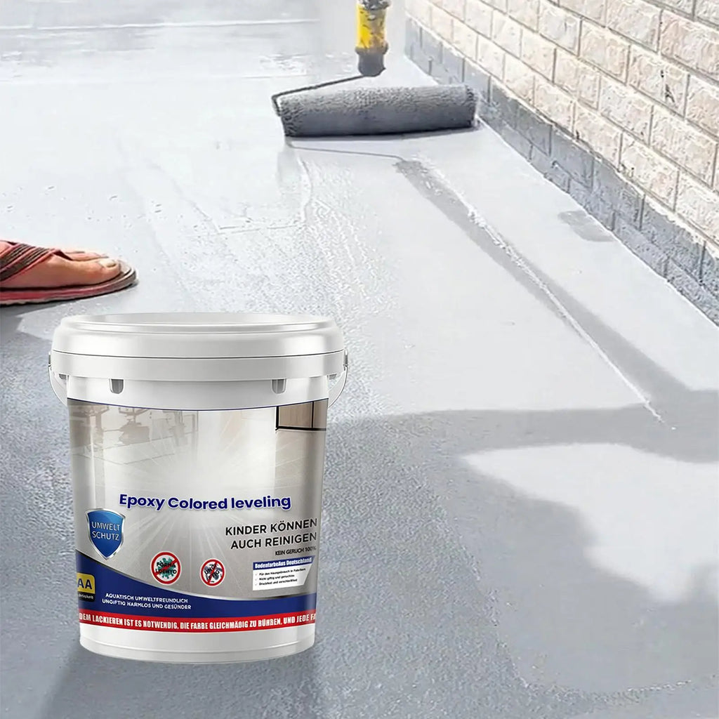 High-Gloss Self-Leveling Garage Floor Paint 500ml | Epoxy Floor Paint Coating Qme