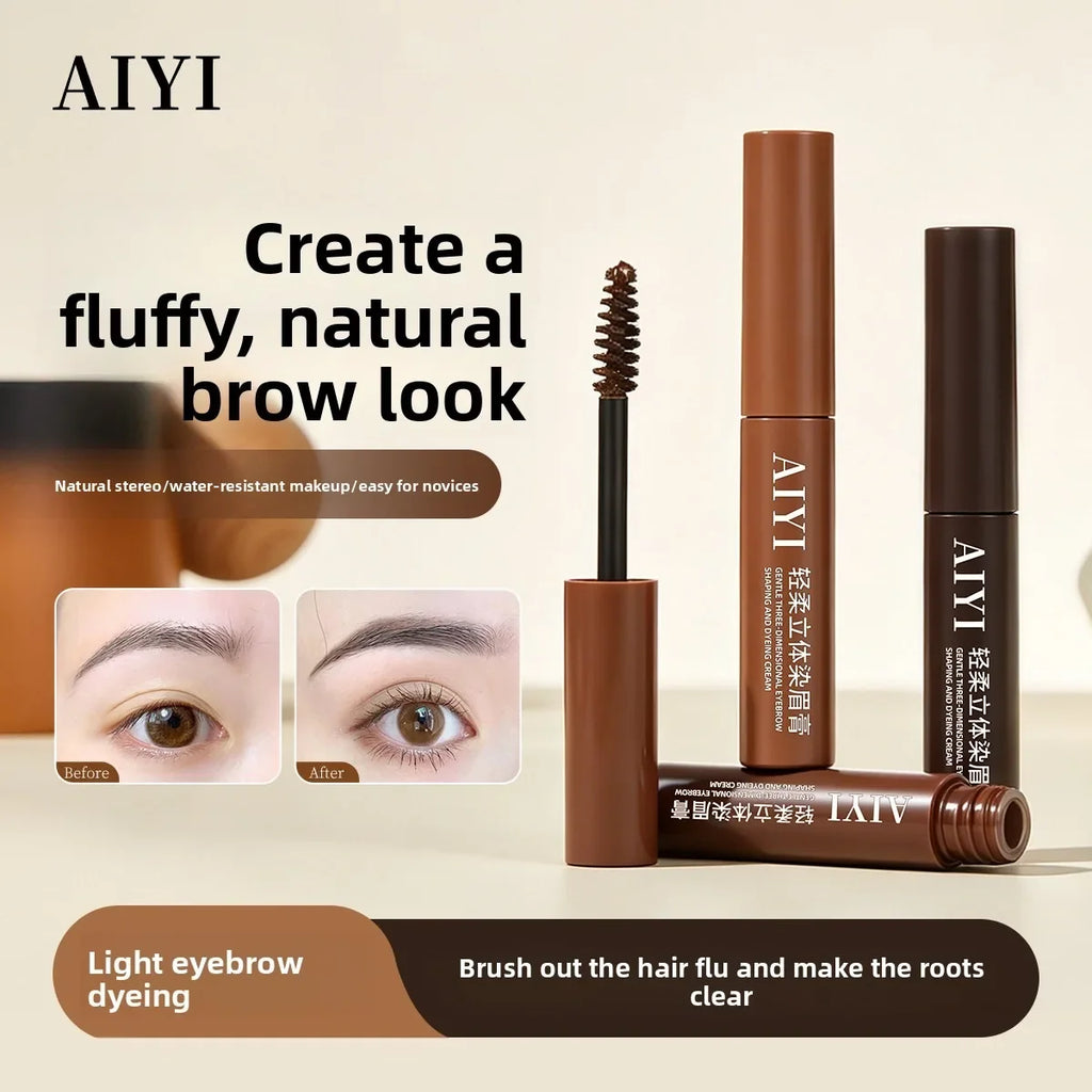 AIYI Waterproof 3D Eyebrow Dye Cream – All-Day Natural Brows Eyebrow Dye Cream Qme