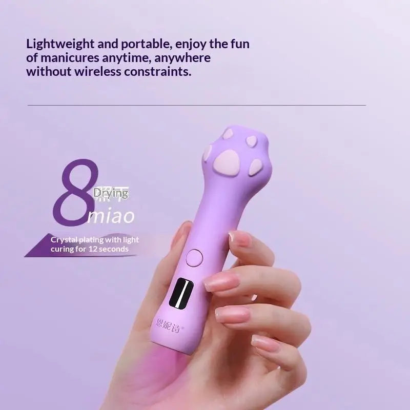 Cute Paw Rechargeable UV LED Nail Lamp – Fast Curing UV LED Nail Lamp Qme