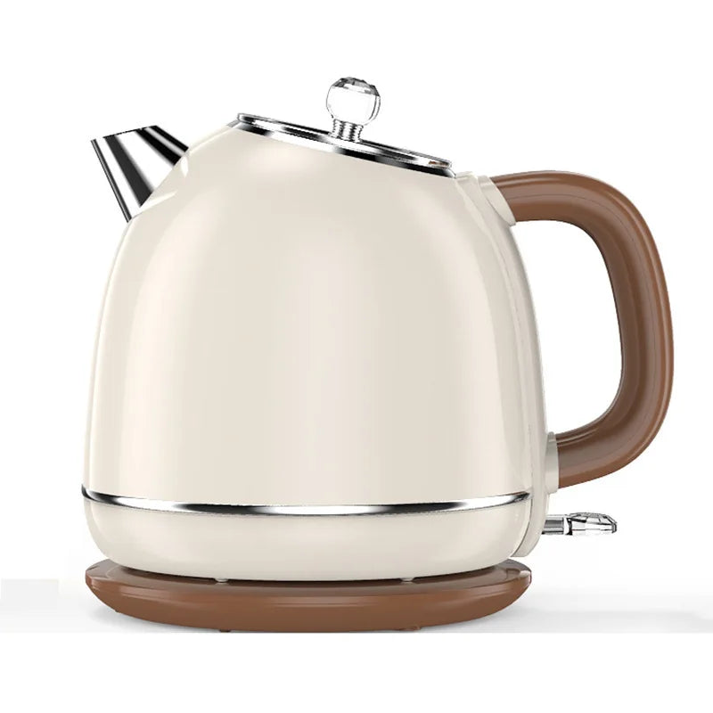 European Retro Electric Kettle – 304 Stainless Steel Double Layer Electric Kettle Qst