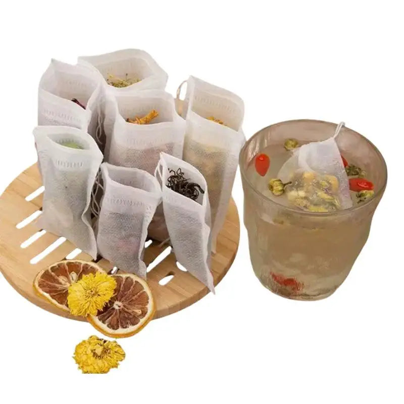 Disposable Tea Filter Bags – Loose Leaf, Coffee & Spice Pouches Tea Filter Bags Qme