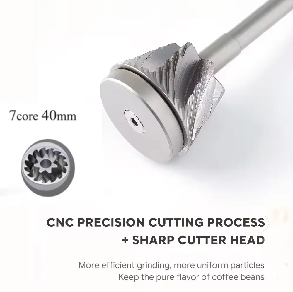 RECAFIMIL Manual Burr Coffee Grinder – CNC Stainless 30g Manual Burr Grinder Qst
