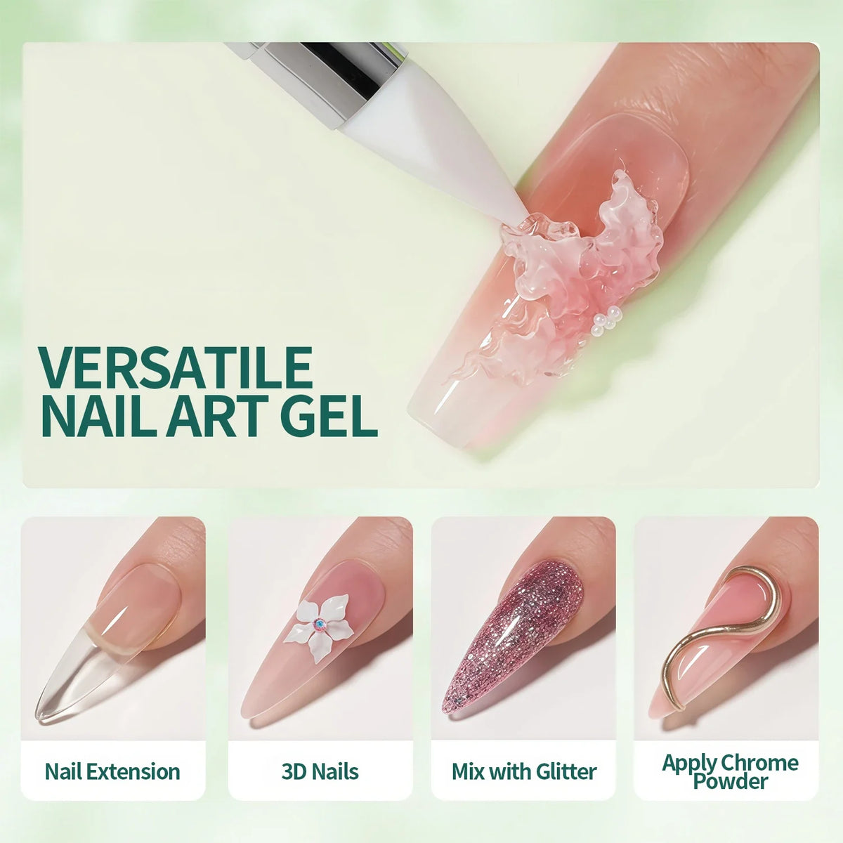 Nailpop No TPO HEMA Extension Gel – Non-Sticky Nail Art Nail Extension Gel Qme