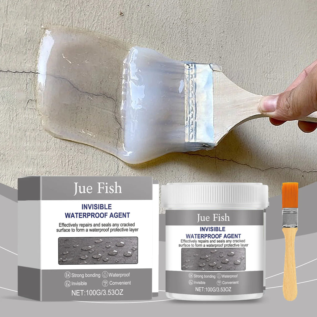 Waterproof Liquid Sealant Coating with Brush – 100g Clear Waterproof Sealant Qst
