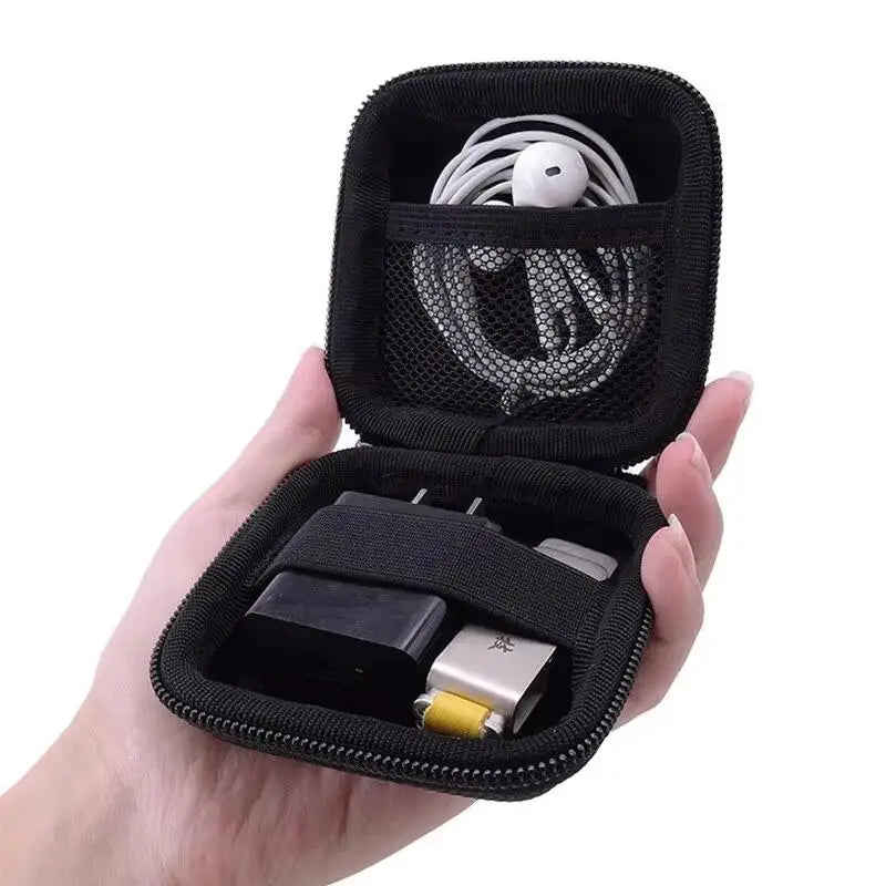 Mini EVA Zipper Pouch – Earphone & Cable Storage Case Earphone Storage Case Qme