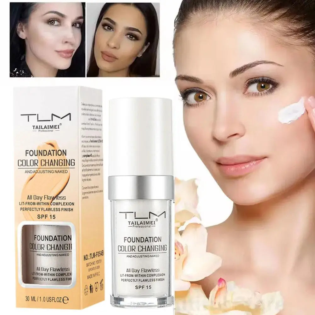 Qme Color-Changing Liquid Foundation – Waterproof & Blending Liquid Foundation Qme