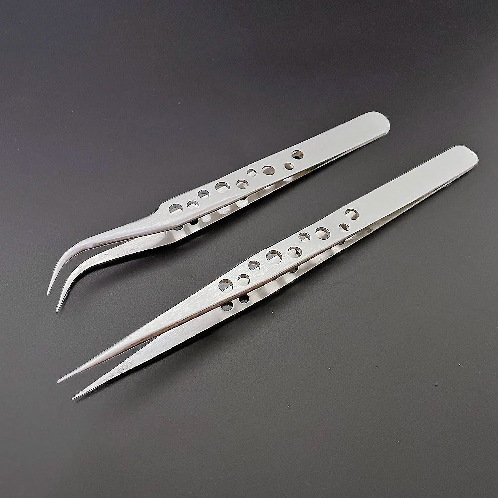 Anti-Static Precision Tweezers | Curved & Straight, 7 Tip Types Precision Tweezers Qme