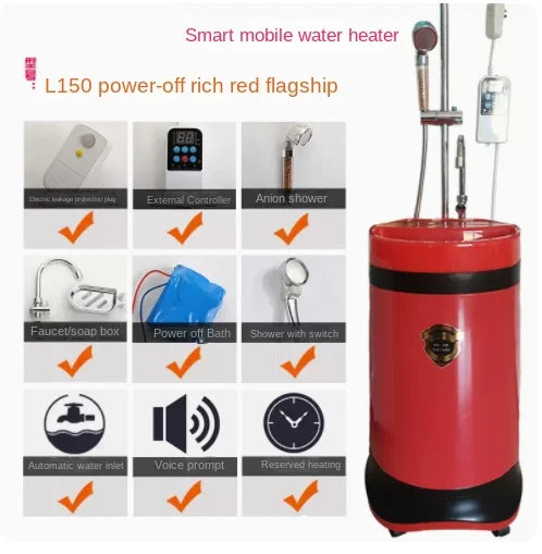 Electric Mobile Water Heater Smart Integrated Storage Shower Electric Water Heater Qst 10
