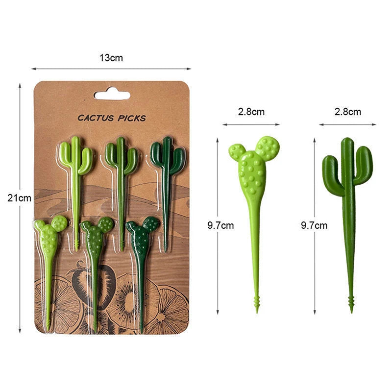 Cartoon Fruit Fork Set – Cute Mini Bento Picks for Kids Bento Food Picks Qst