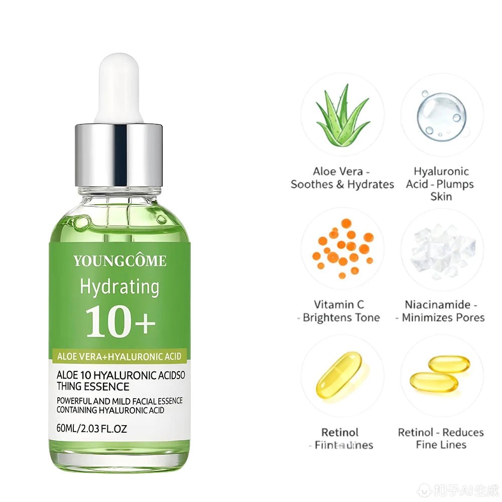 Aloe Vera & Hyaluronic Acid Face Serum – Firm & Brighten Skin Face Serum Qst
