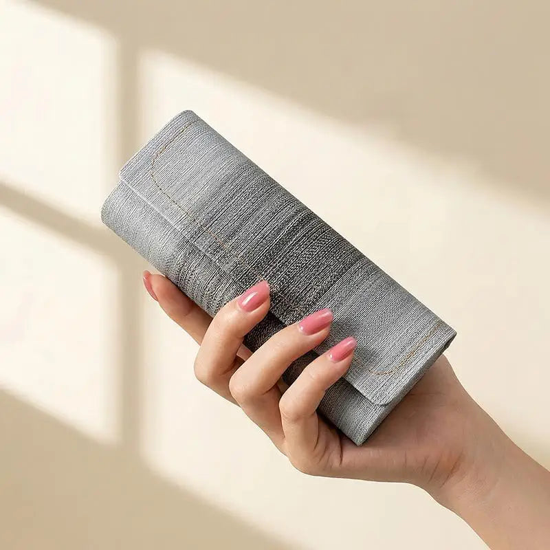 Hard-Shell PU Leather Glasses Case – Portable Eyewear Box Glasses Case Qst A2