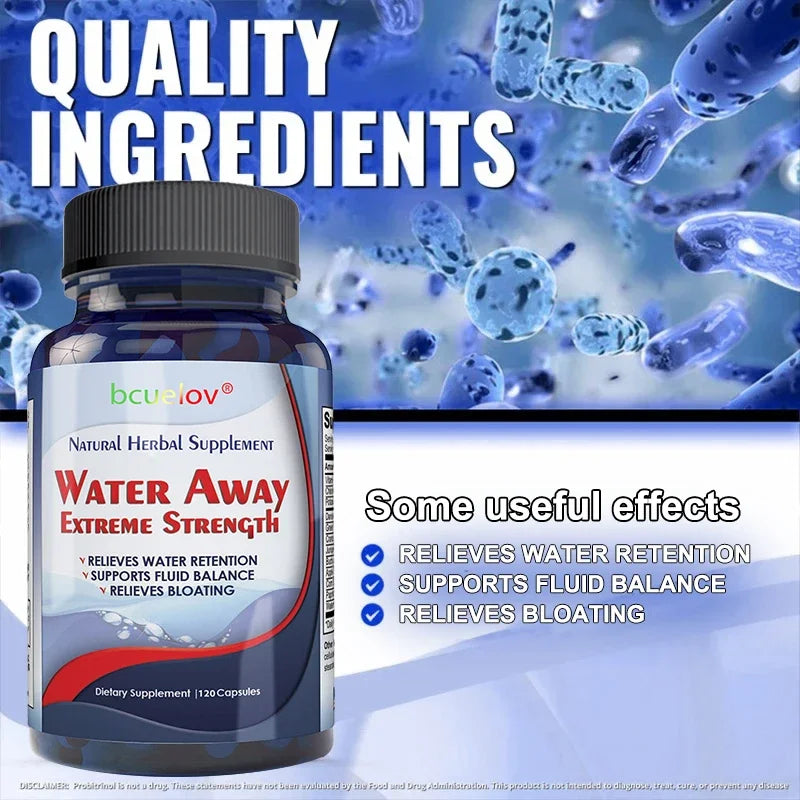 Bcuelov Natural Diuretic Capsules – Body Cleanse & Kidney Herbal Supplement Qst
