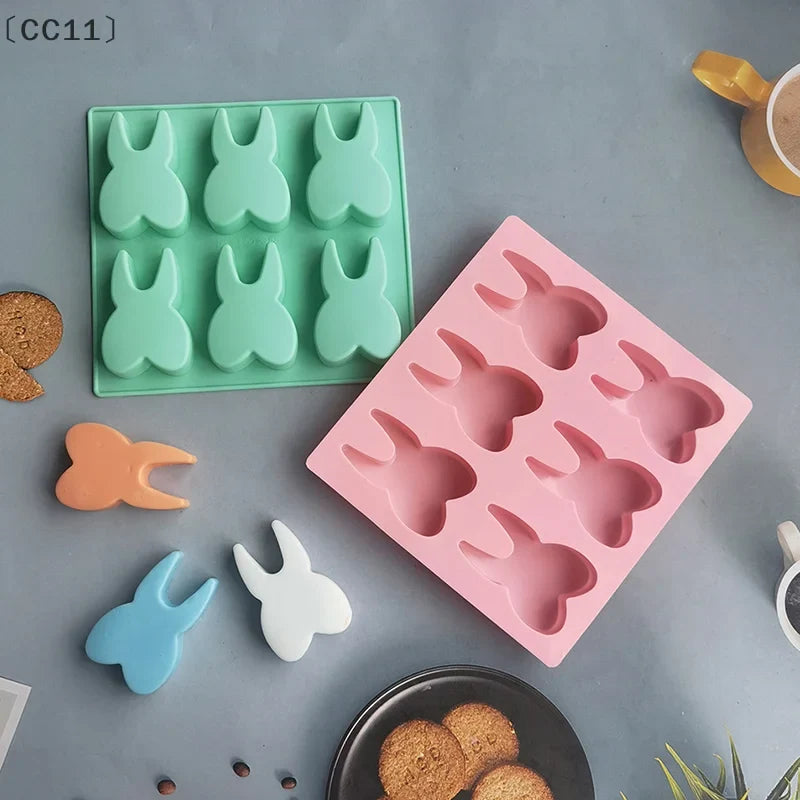 3D Tooth Shape Silicone Mold – 6 Cavity Molar DIY Baking Tray Silicone Baking Mold Qme