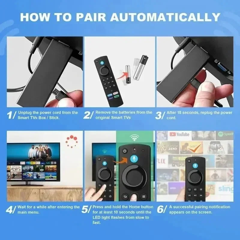 Voice Remote Replacement for Fire TV Stick L5B83G | Qme TV Remote Control Qme