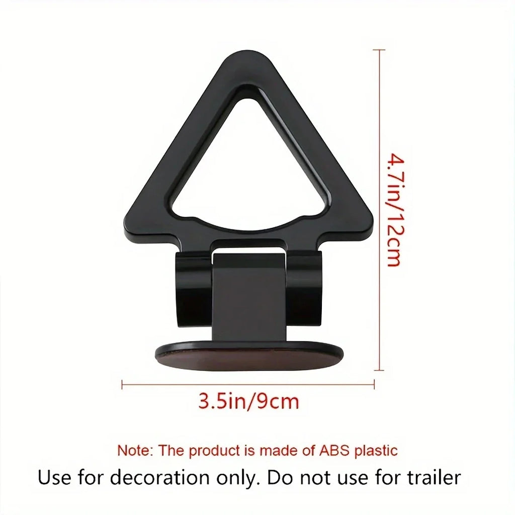 Triangle Tow Hook Cover Sticker ABS Car Exterior Decoration Bumper Tow Hook Decor Qme
