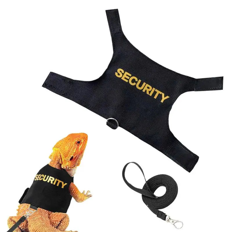 Reptile Harness & Leash | Bearded Dragon, Gecko, Lizard Reptile Harness Leash Qme