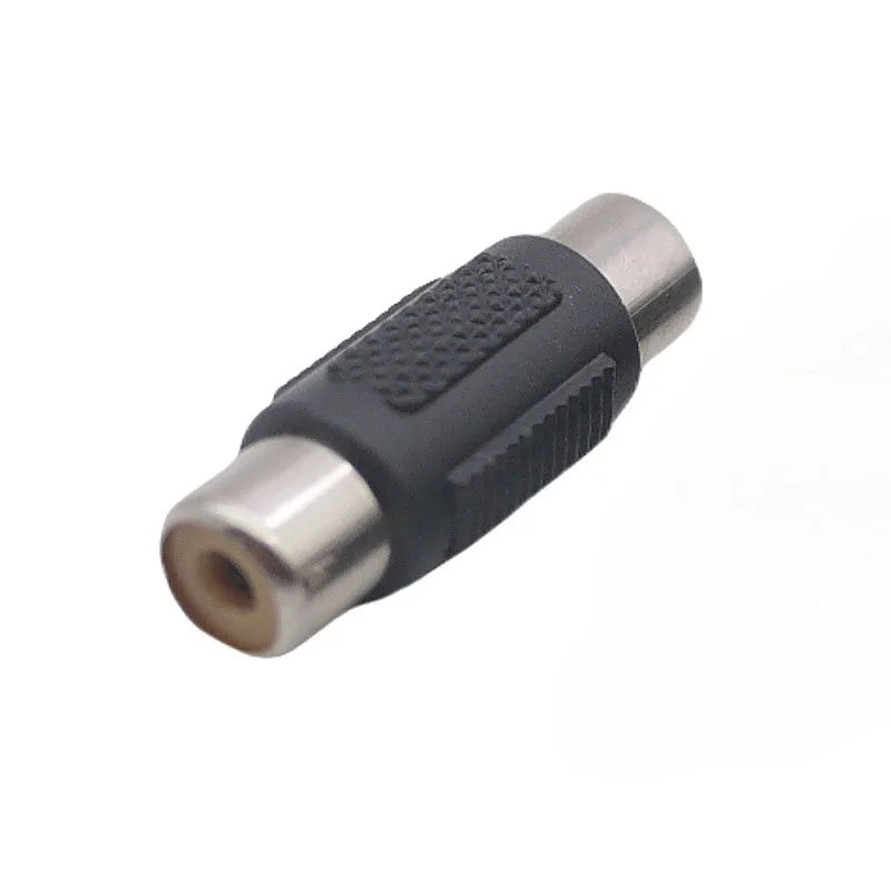 RCA Female Coupler Adapter – Audio Video Cable Jack Converter RCA Cable Adapter Qme 30pcs black