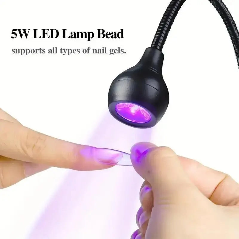 Portable LED Nail Lamp Clip Dryer for Gel Polish | Home Salon LED Nail Lamp Qme