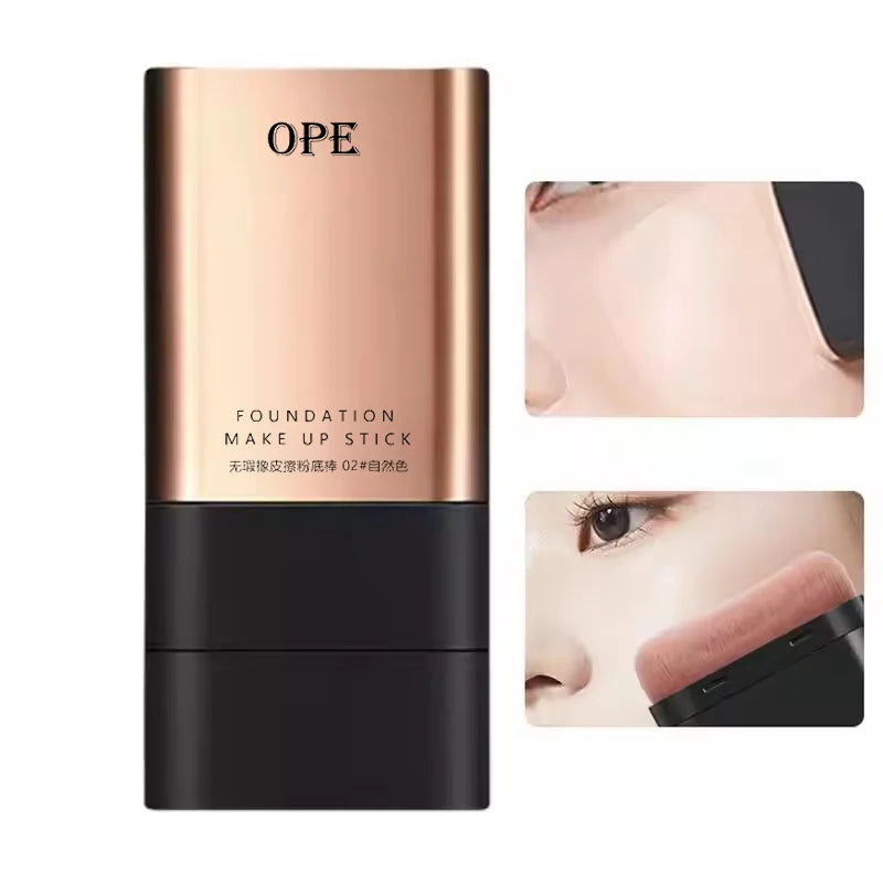 OPE Dual-Ended Foundation Stick Full Coverage Built-In Brush Foundation Stick Qme