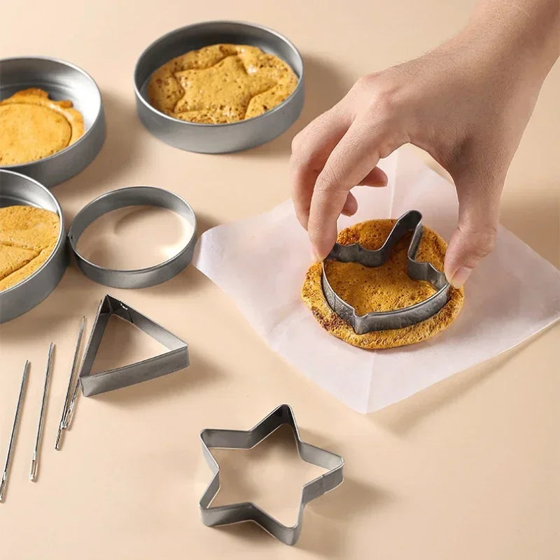6-Piece Korean Game Stainless Steel Cookie Cutter Mold Set Cookie Cutter Set Qme