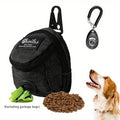 2-Piece Dog Training Bag & Horn with Waste Bag Dispenser Dog Training Bag Set Qme black