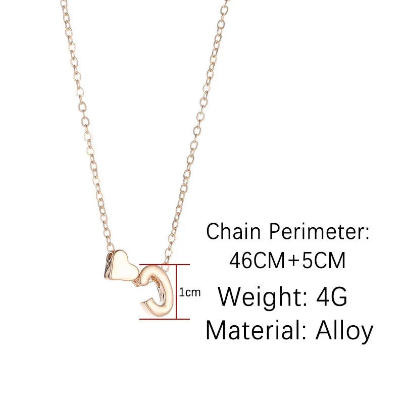 Dainty Initial Letter Choker Necklace – 26 Letters & Colors Initial Choker Necklace Qme