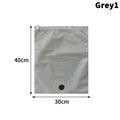 Hand Roll Vacuum Compression Bags – Waterproof Travel Storage Vacuum Storage Bags Qme lightgreyS