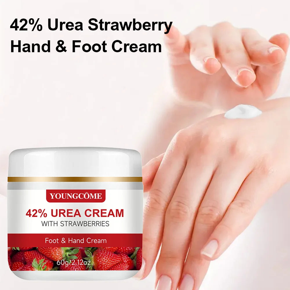YOUNGCOME 42% Urea Strawberry Hand & Foot Cream 30g/60g Hand & Foot Cream Qst