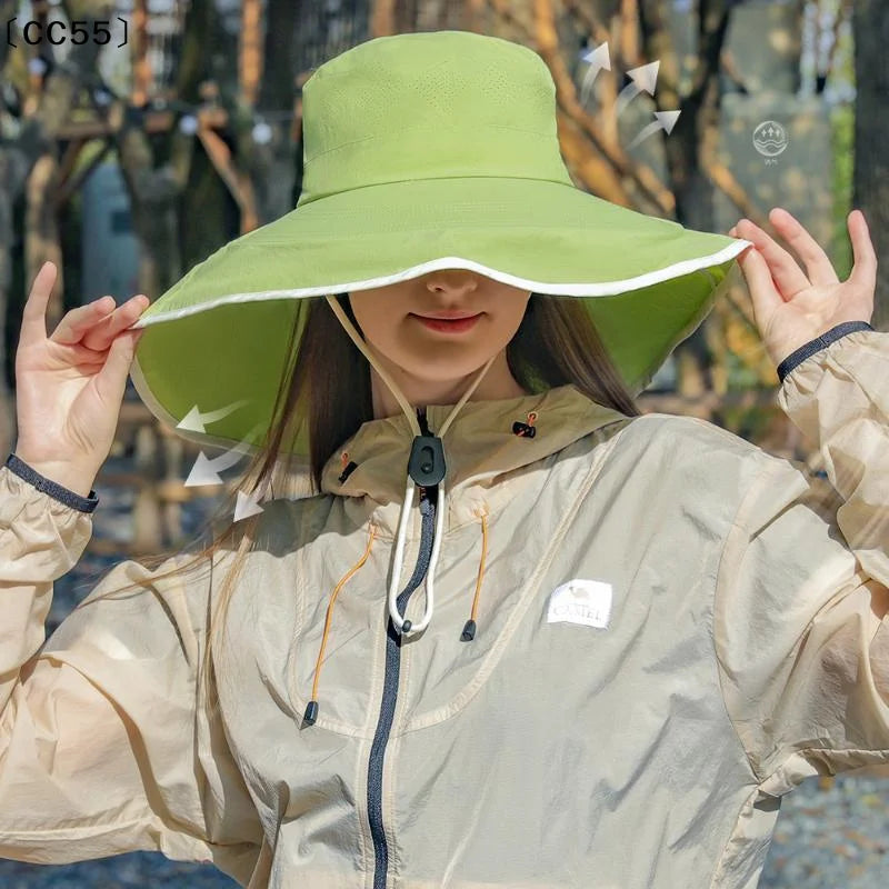 Women's Wide Brim Fisherman Hat – Lightweight UV Sun Hat Sun Hat Qst