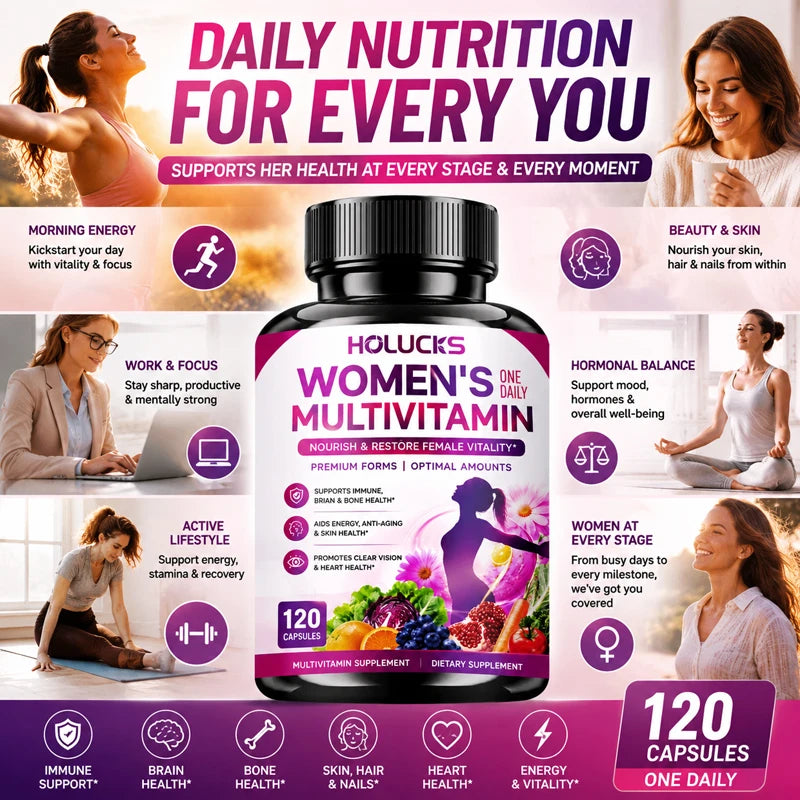 Fulimiks Women's Multivitamin Capsules – A C D3 E Collagen CoQ10 Women's Multivitamin Qst