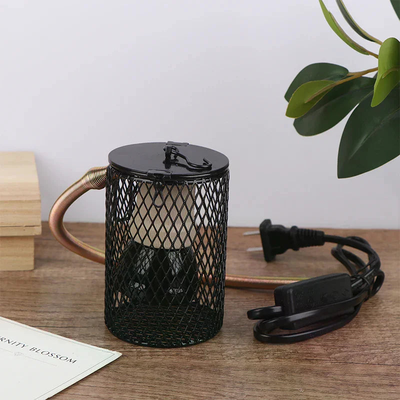 E27 Reptile Heating Lamp with Anti-Scald Ceramic Lampshade Reptile Heating Lamp Qme
