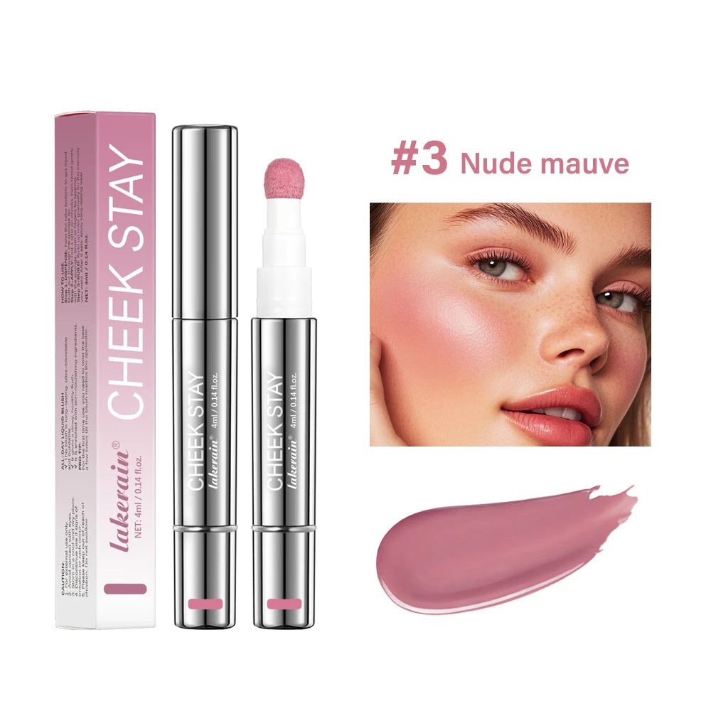 Lakerain Liquid Blush Pen – Sponge Tip, Long-Lasting Blush Liquid Blush Pen Qst 03