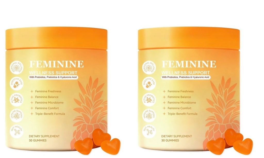 Women's Probiotic Prebiotic Gummies – Hyaluronic Acid, B6 & Zinc Probiotic Gummies Qst 2 bottles 60 count