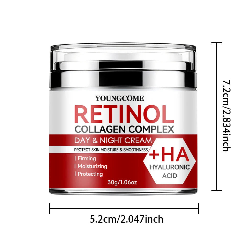 YOUNGCOME Retinol Collagen Face Cream – Deep Hydration Facial Moisturizer Cream Qst 30g