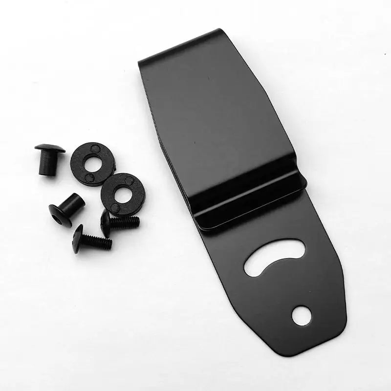Stainless Steel KYDEX Waist Clip – Knife Sheath Belt Holster Clip Sheath Waist Clip Qst black