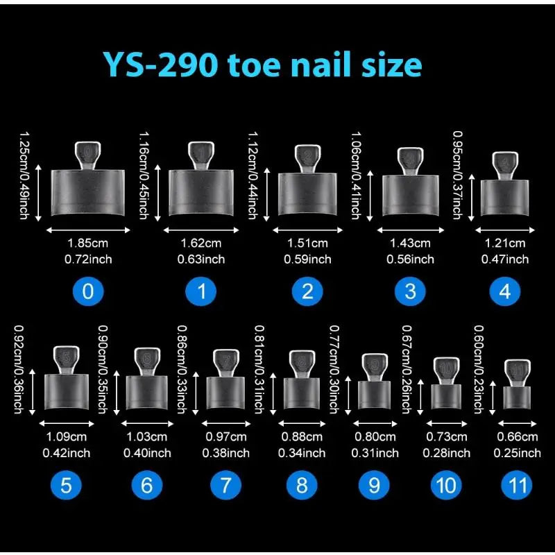 Frosted Square Press-On Toe Nail Tips | Half Cover Pedicure Press-On Toenail Tips Qme