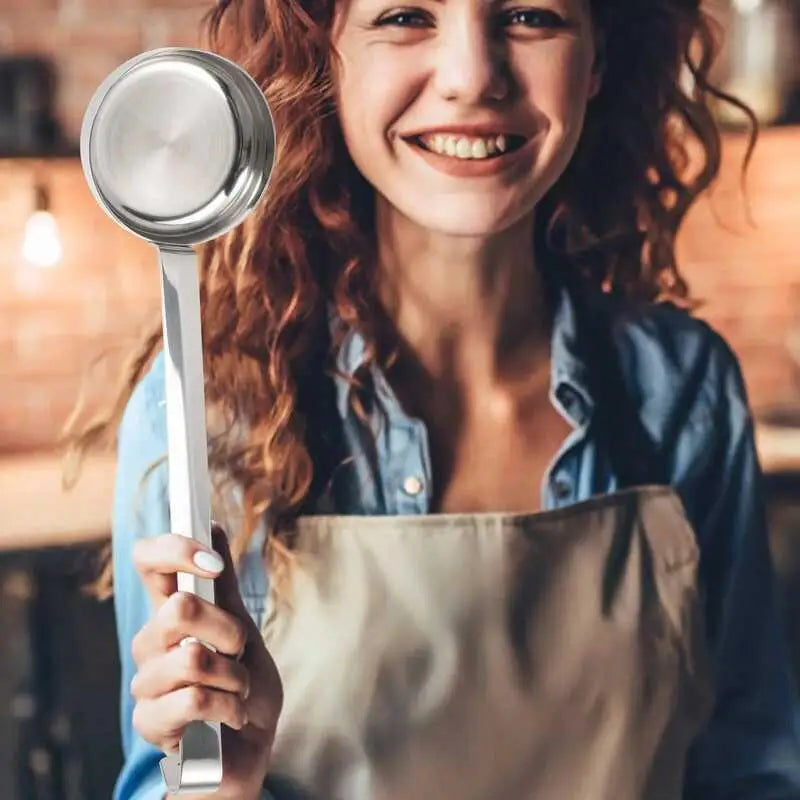 Stainless Steel Pizza Sauce Spoon & Spreading Tool | 10.5" Kitchen Sauce Spoon Qme