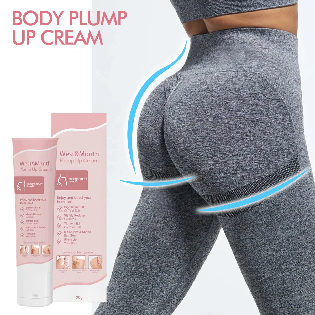 Butt Enhancement Cream – Lifting, Plumping & Firming Body Firming Cream Qme