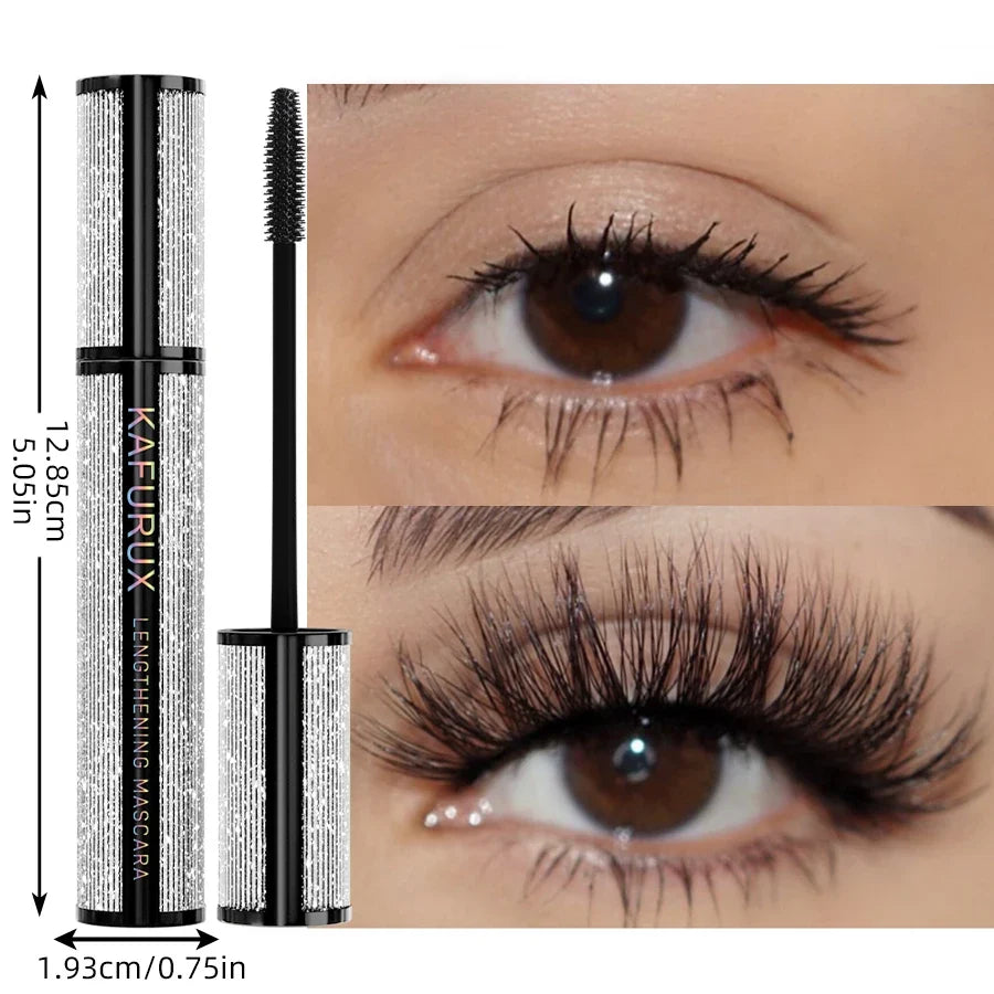5D Black Lengthening Mascara – Volumizing Lash Extension Brush Lengthening Mascara Qme K7120-1PC